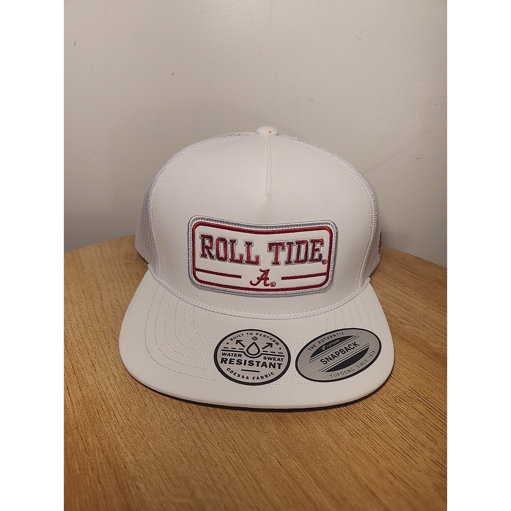 HOOEY University of Alabama Snapback Hat, White